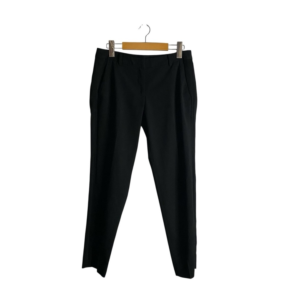 All Saints Women's Black Formal Straight Leg Ankle Trousers